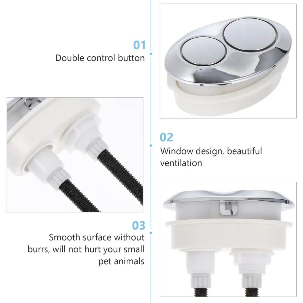 

1pc Practical Toilet Tank Push Button Toilet Water Tank Cover Push Buttons