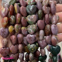 natural multicolor agates stone loose bead high quality 16mm smooth heart shape diy gem jewelry making accessories 12pcs a4383