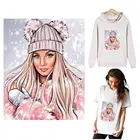 Патчи для одежды DIY комплект из модных женских термо-Стикеры для одежды футболка тепла аппликация уровня моющиеся теплопроводная поливинилхлоридная наклейка для ногтей