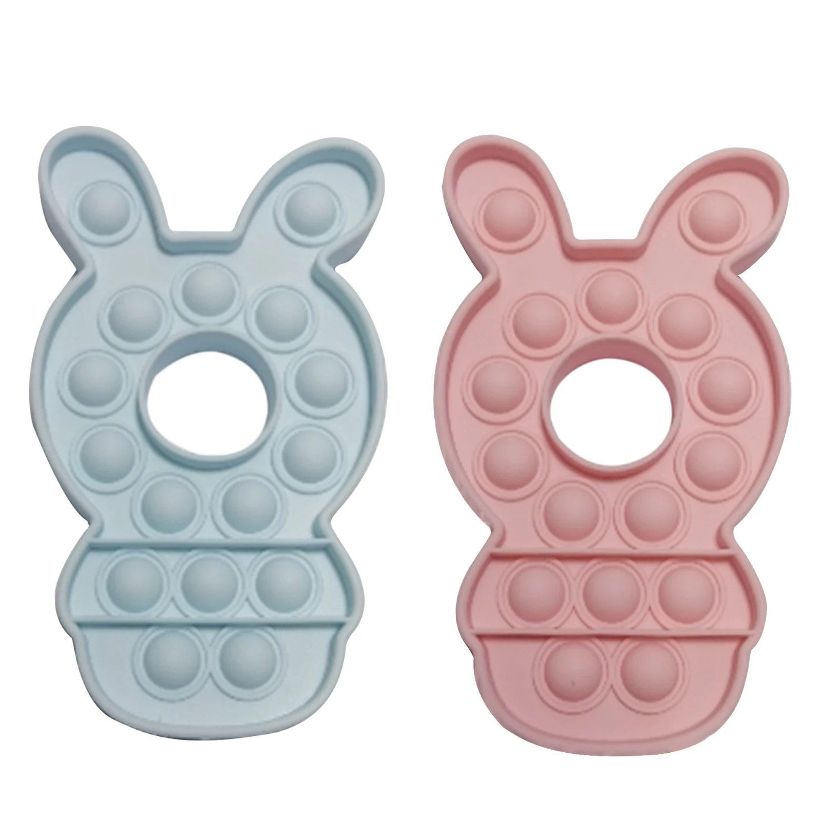 

Funny Cartoon Rabbit Bear Push Bubble Toy Needs Stress Reliever Toys Baby Kids Silicone Relief Toys Fidget Reliver Stress