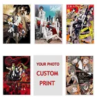 Японское аниме дуб Wenhao Bungou бродячие собаки Ретро художественные плакаты пользовательское украшение комнаты бара Настенная Наклейка с изображением