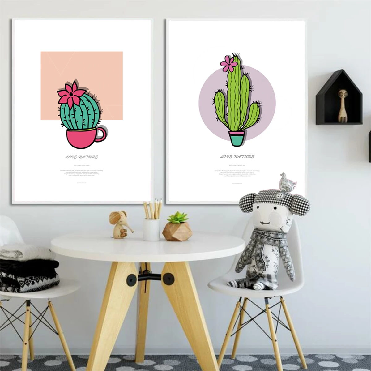 Мультфильм варьируется в зависимости от вида кактус плакат растений Печать