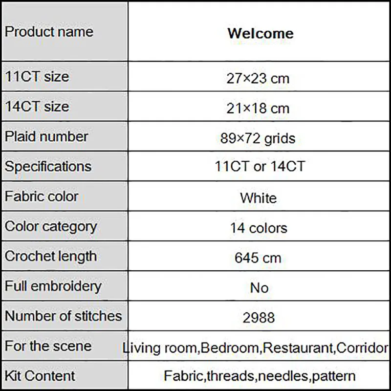 Шкаф для обуви Joy Sunday Welcome домашний декор подарок набор рукоделия с крестиком DMC 14CT