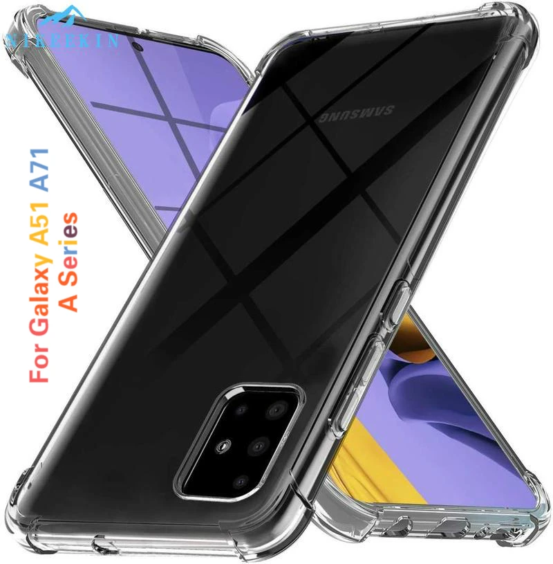 Силиконовый чехол для Samsung A51 A71 противоударный Galaxy A50S A60 A40 A30S A20S A20E A10S A9S A8S A6S A2 Core