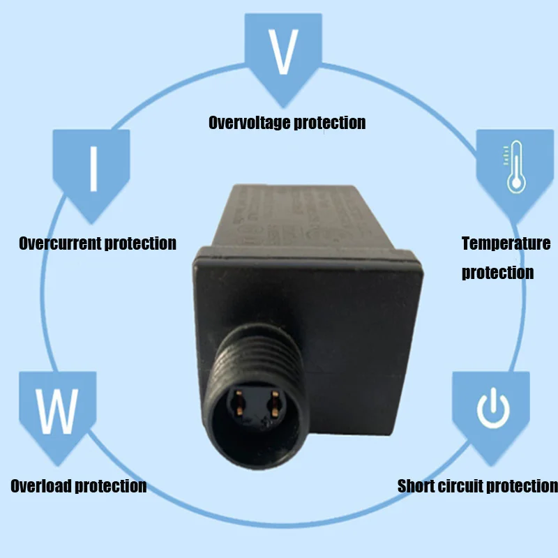 Адаптер питания IP44 Водонепроницаемый Импульсный источник световая гирлянда