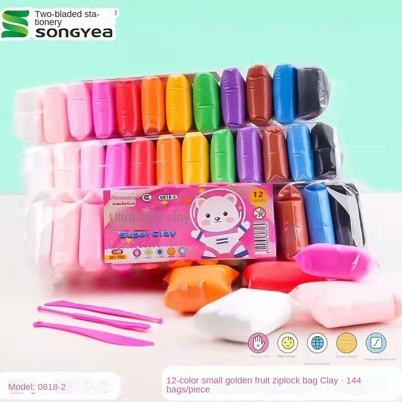 

24 Color Light Clay DIY Toys for Children Education Air Dried Polymer Plastic Safety Color Light Clay Toys for Children