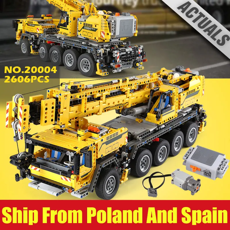 DHL 20004 2606 шт. техника двигатель автомобиля мощность мобильный 42009 кран Mk II модель Конструкторы кирпичи Рождественский подарок детские игрушки