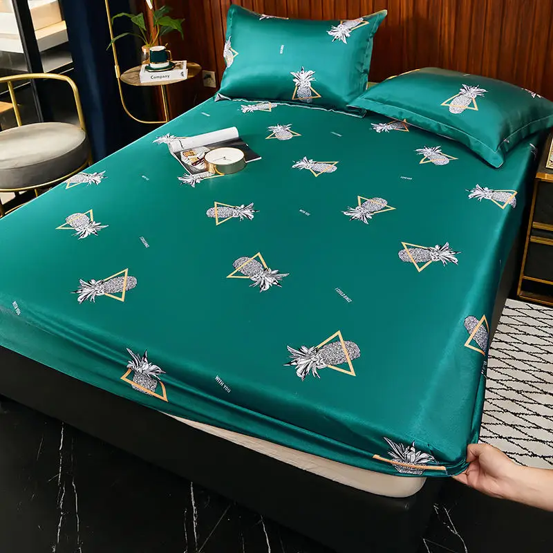 Однотонное постельное белье из хорошего сатина натяжная простыня на резинке