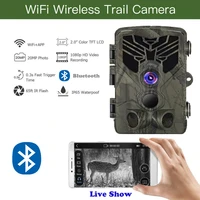 live show wild trail camera wifi app bluetooth control hunting cameras wifi830 24mp 1080p night vision wildlife photo traps
