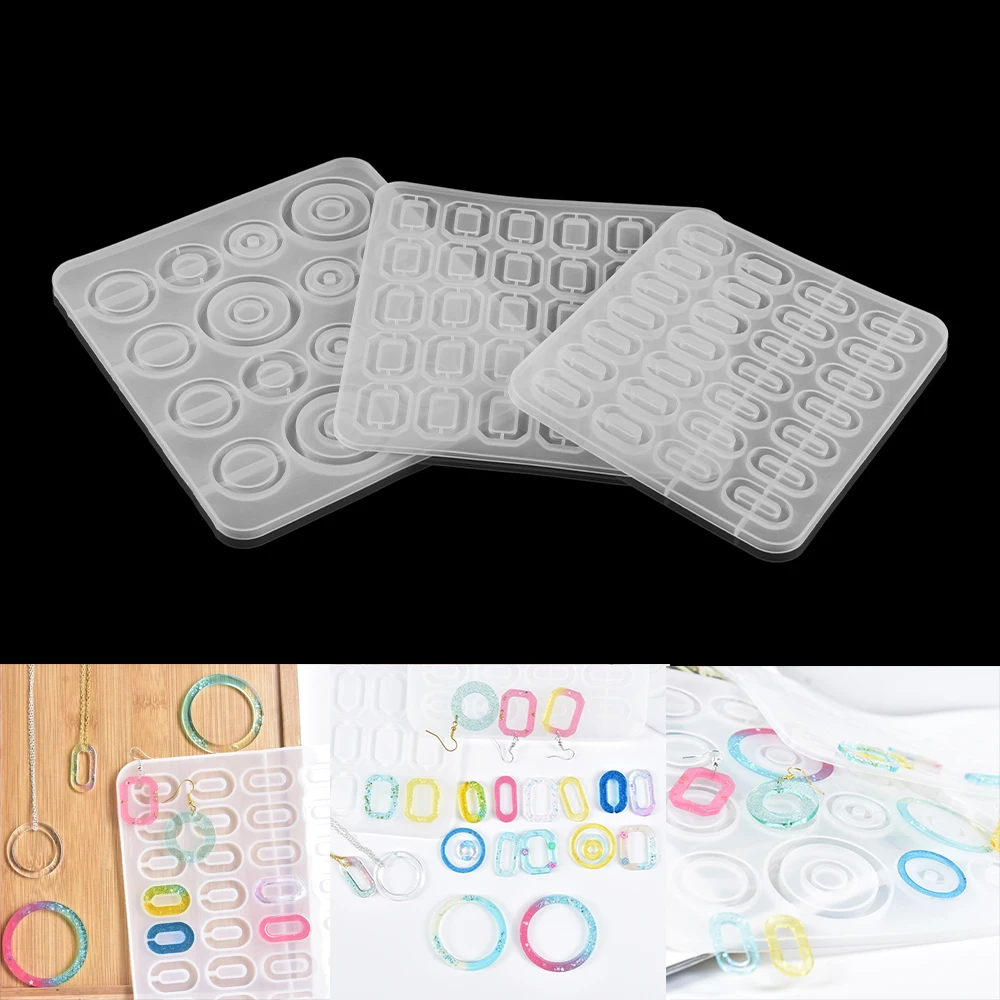 

Earring Pendant Silicone Mold For DIY UV Epoxy Resin Molds Jewelry Making Tools Dried Flower Resin Casting Mould Handmade Crafts