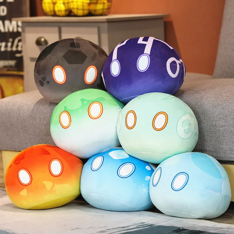 

Брелок Genshin Impact Slime для косплея, кукла, игрушка, плюшевые куклы, подарок для ребенка, подвеска, плюшевые заполненные изысканные кукла-подвеск...