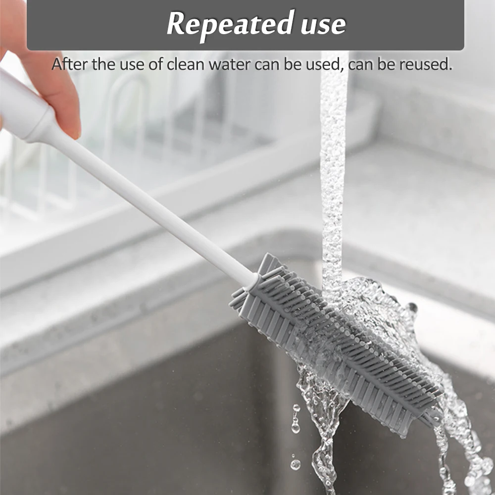 Силиконовая щетка с длинной ручкой для мытья посуды | Дом и сад