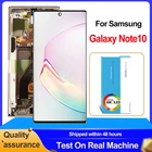 Оригинальный ЖК-дисплей 6,3 дюйма AMOLED для Samsung Galaxy Note 10 N970F note10 N970 N9700 с рамкой и дигитайзером сенсорного экрана в сборе