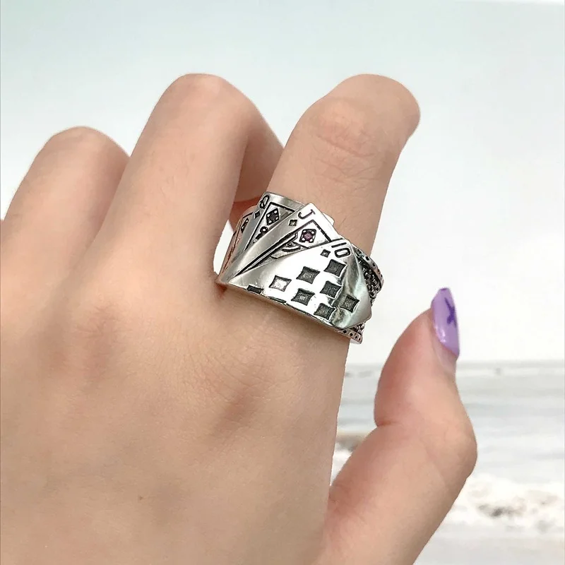 Мужское и женское кольцо в стиле хип-хоп с изменяемым размером | Украшения