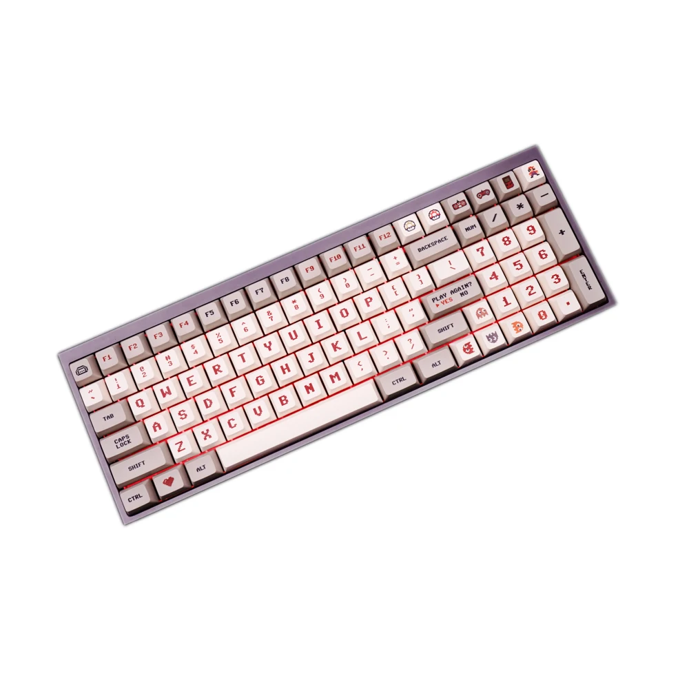 G MKY классические пиксельные 144 колпачки для клавиш PBT сублимированные XDAS профиль