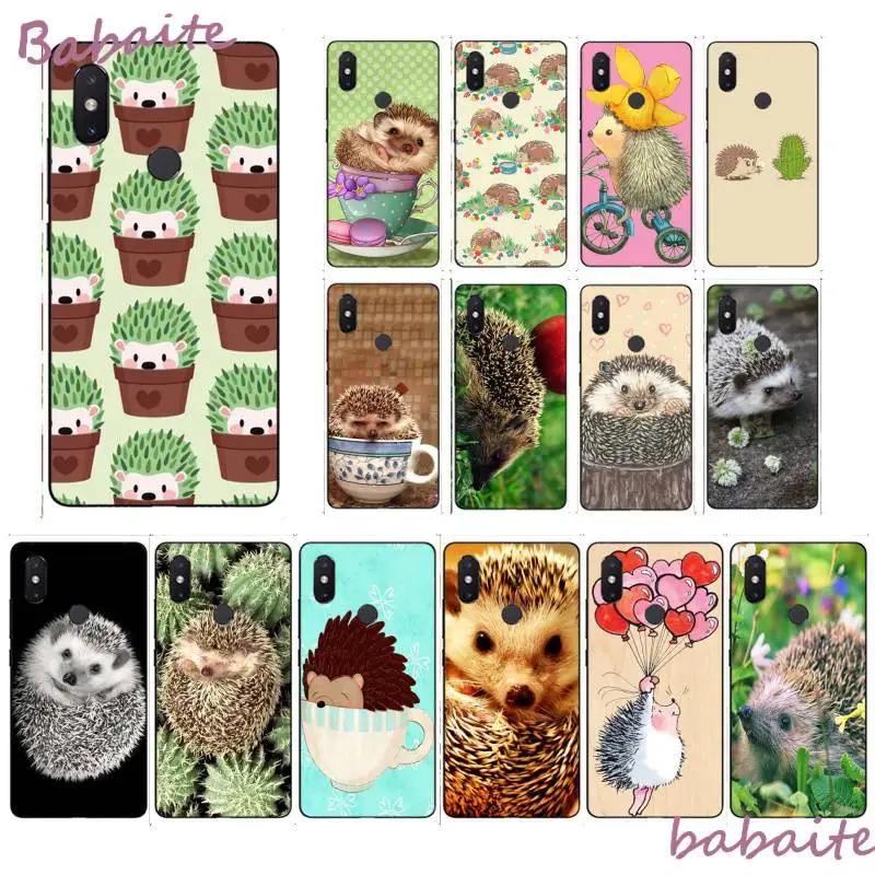 

Babaite Hedgehog cute in a cup of animal art books Newly Arrived PhoneCase for XiaoMi MI redmi K20 NOTE4 4X 5 5A 6 6PRO 7 8 8PRO