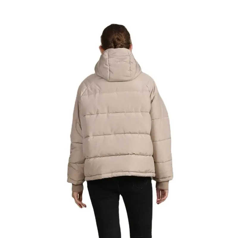 

99% cotton loose women's short pure color women's cotton-padded clothes in autumn and winter to keep out the cold winter coat