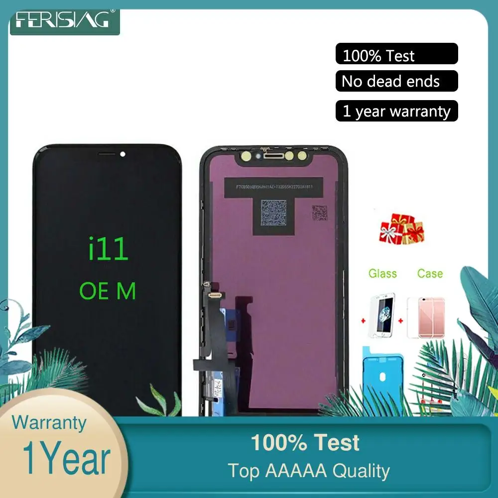 Оригинальный ЖК дисплей ferzing для iPhone 11 экран телефона дигитайзер 11/Pro Max X в