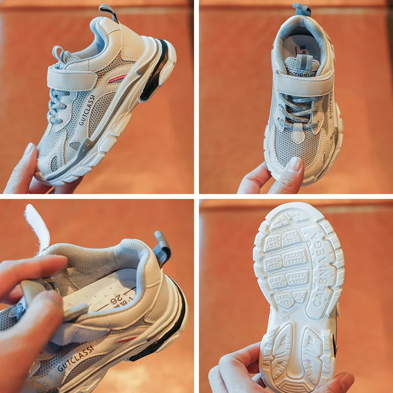 

Girls Shoes Spring 2021 New Mesh Breathable Running Shoes Boys Casual Shoes Children's Sports Shoes Kids Non-slip Sport Shoes