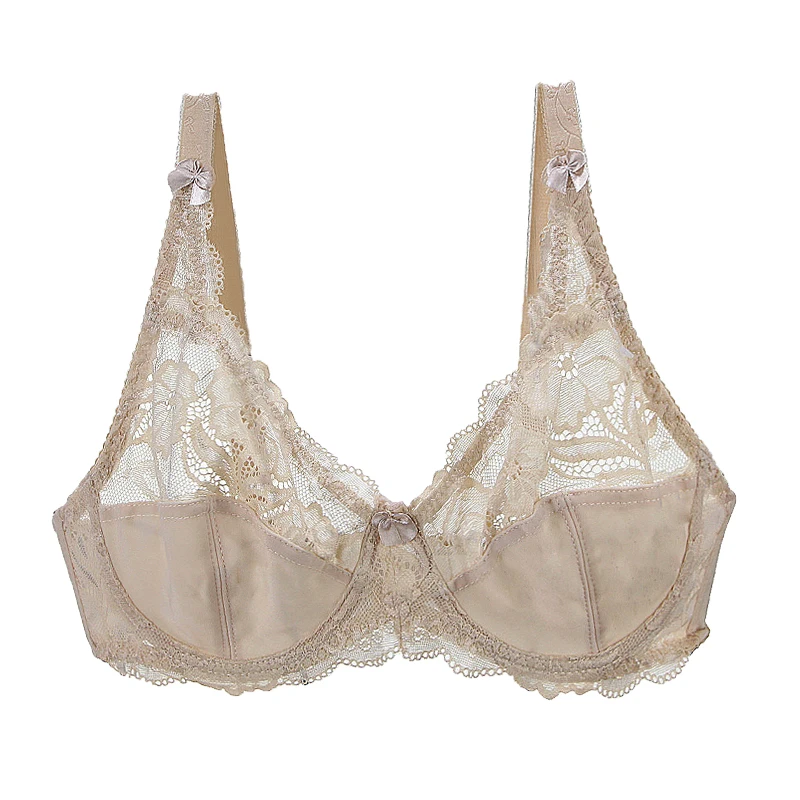 

Sexy Girss Bras Thin Bralette Lace Lingerie For Womens Push Up Plus Big Size Unlined Transparent Underwire Underwear