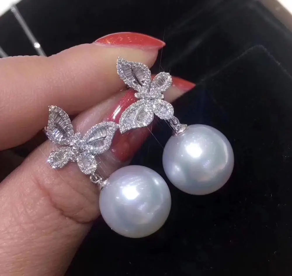 Женский ювелирный комплект из серебра 925 пробы с натуральным пресноводным