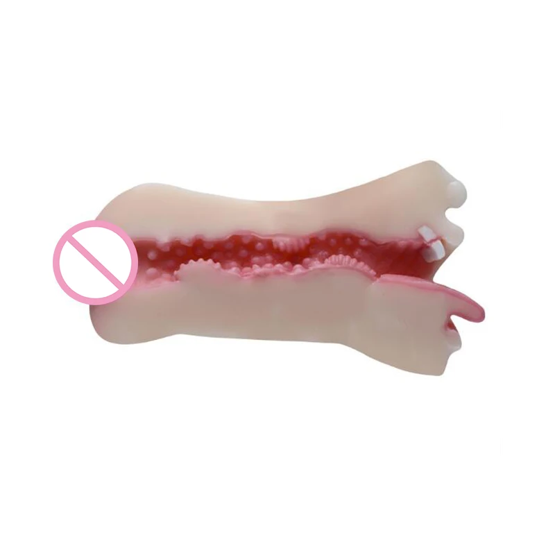 Оральный 3D глубокий горло с язык зубы мастурбация чашка искусственный Вагина