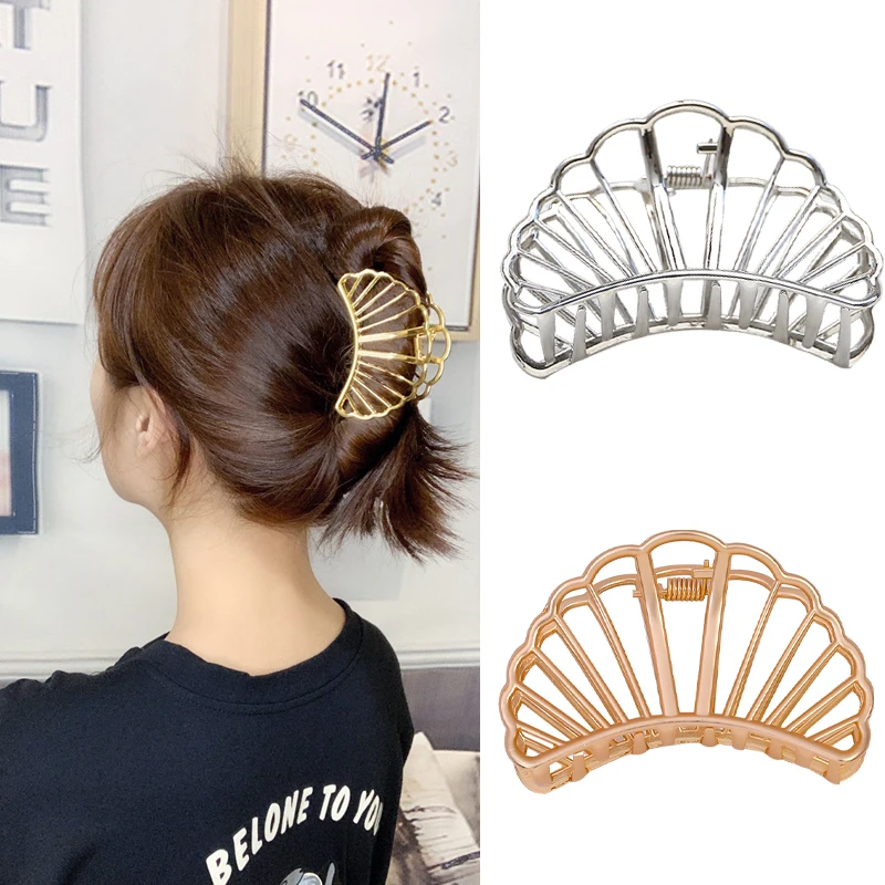 Популярные золотые заколки для волос женщин дизайнерские зажимы из сплава в