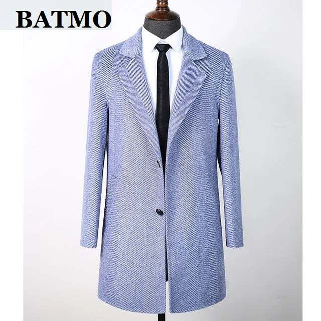BATMO 2020 Новое поступление зимнее 80% шерстяное пальто для мужчин мужские серые