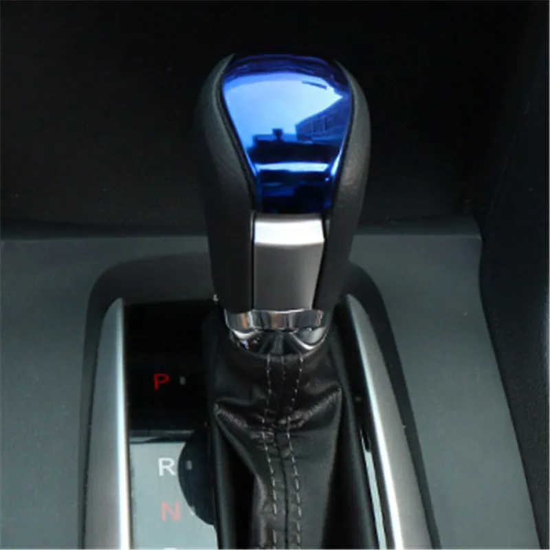 

Stainless Steel Car Interior Shook hands Cover ABS Plastic Gear Shift Head Trim Sticker For Honda Civic 2016 2017 2018