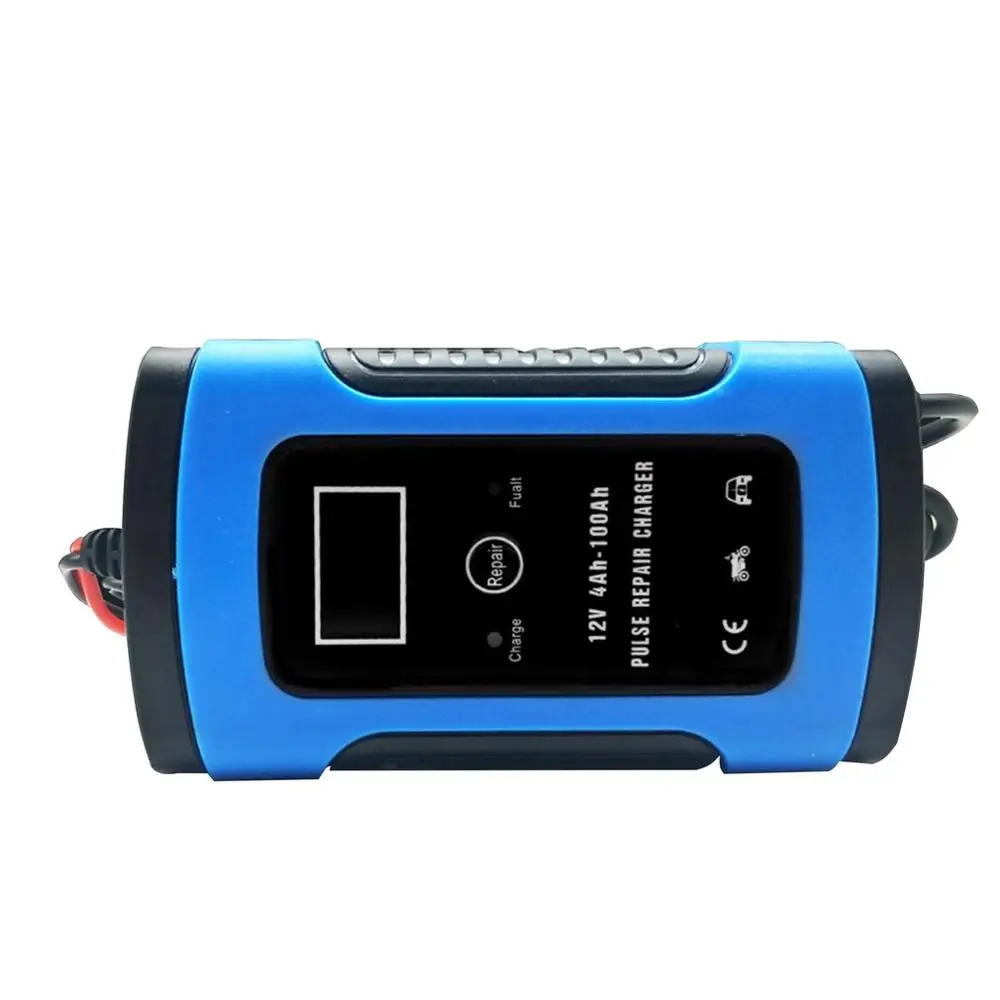 Синее автомобильное зарядное устройство для аккумулятора автомобильный