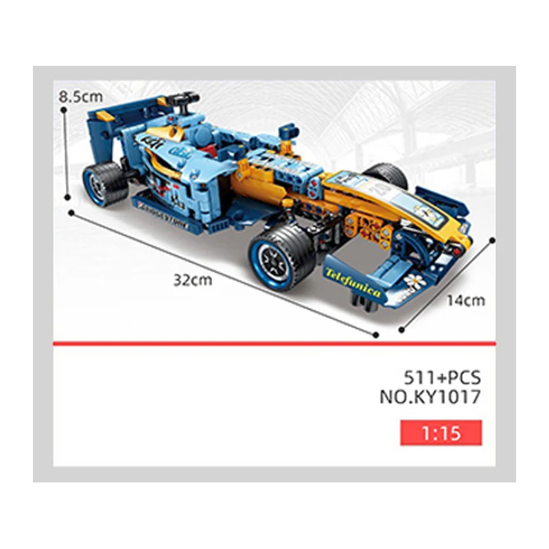 511pcs Technic F1 Formula City Racing Car Building Blocks Fit Creator Expert Vehicle Bricks Set Models Kids Toys Children Gifts | Игрушки и