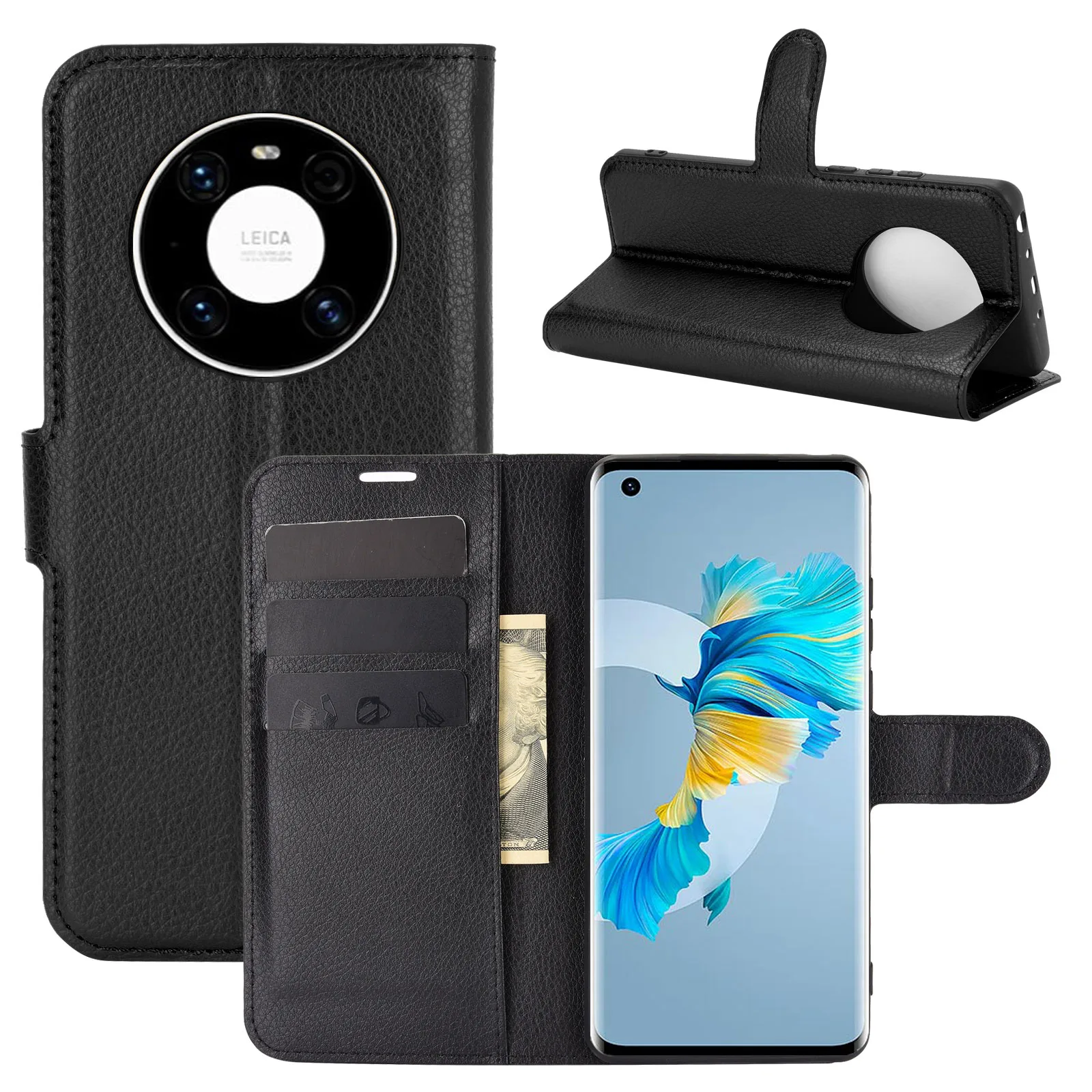 

Flip wallet cover for Huawei Mate 8 9 10 20 30 40 LITE PRO PLUS Case Phone Protective Shell Funda Case