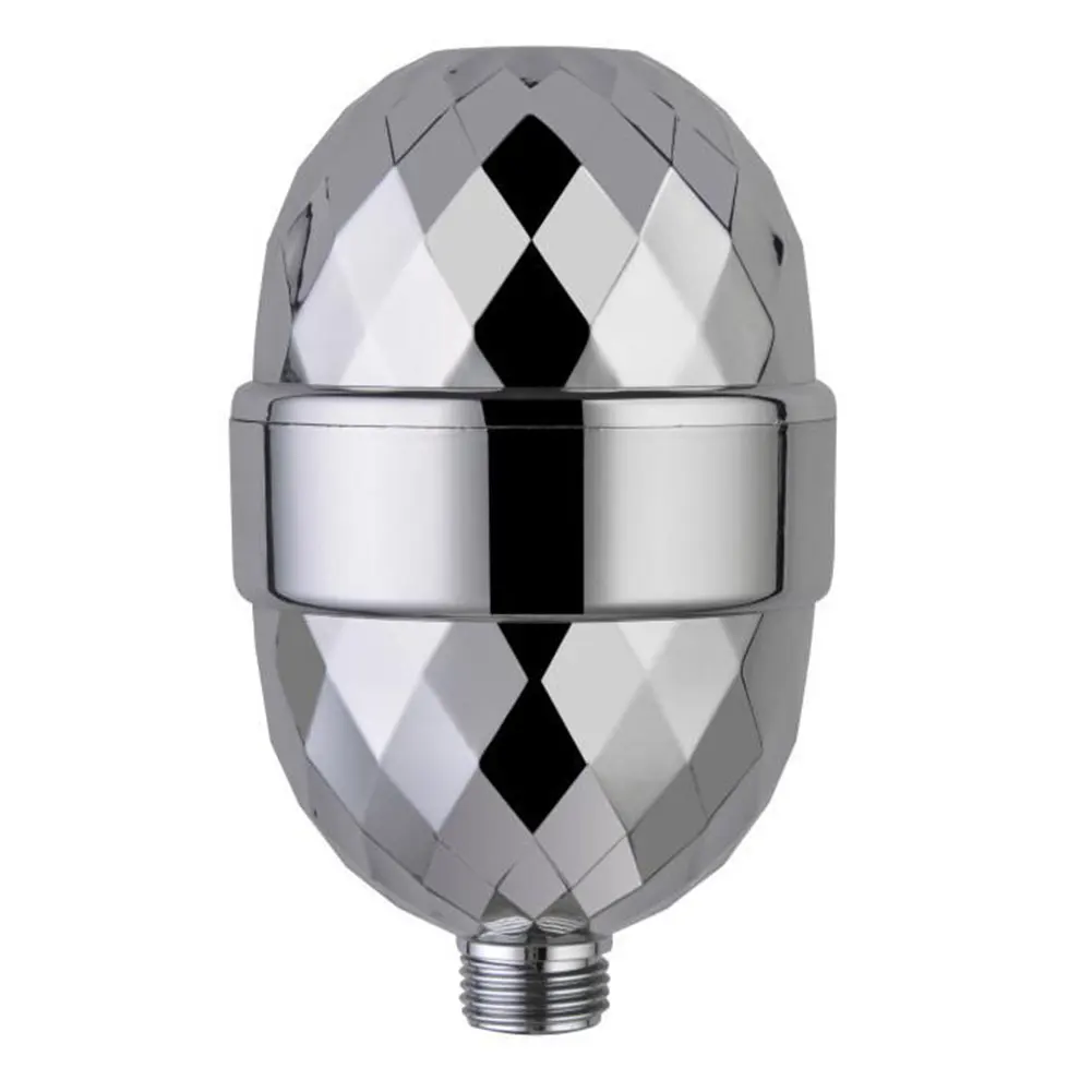 

18 Stage Shower Filter,Homgen Universal Shower Filter Chrome Shower Head Filter with 2 Replaceable Cartridges Hard Water Filter