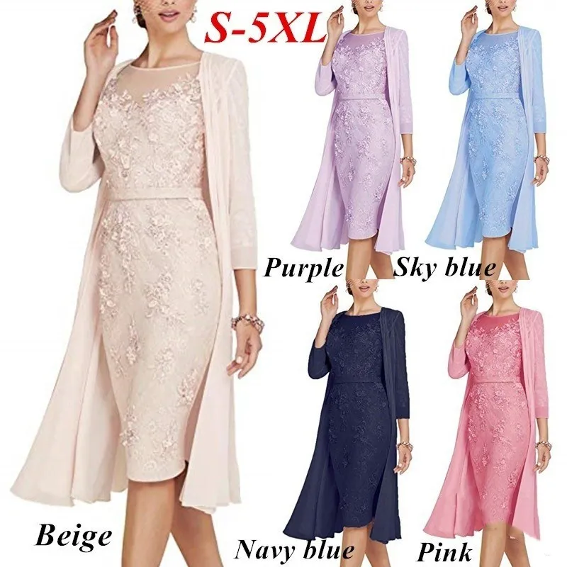 Женское кружевное платье из двух частей с длинным рукавом Осеннее элегантное