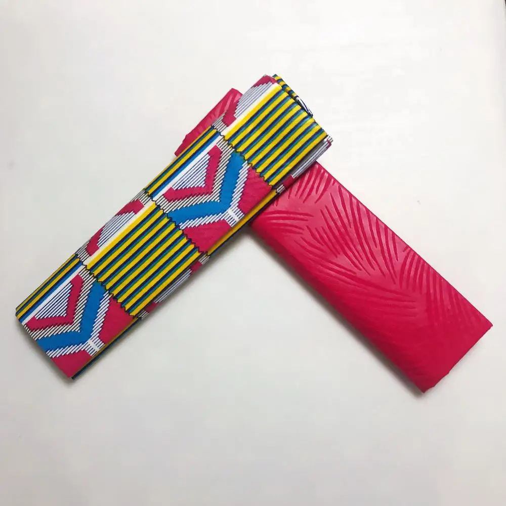 2019 2 + ярдов Chitenge Ankara ткань нигерийский Полиэстер Гана кэнте воск африканская Kitenge