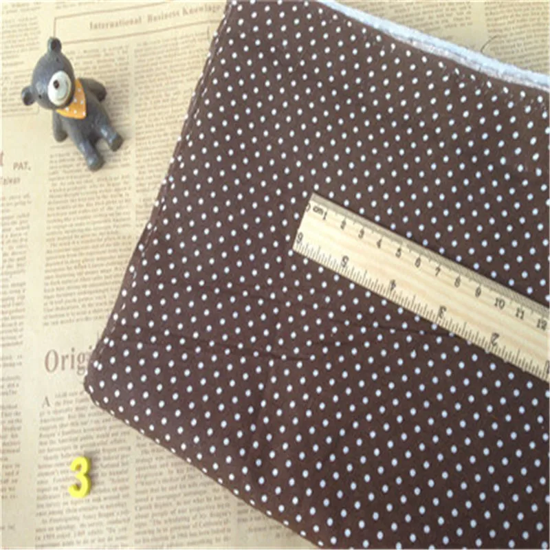 Хлопковая ткань с принтом в горошек Ткань Одежда занавеска скатерть