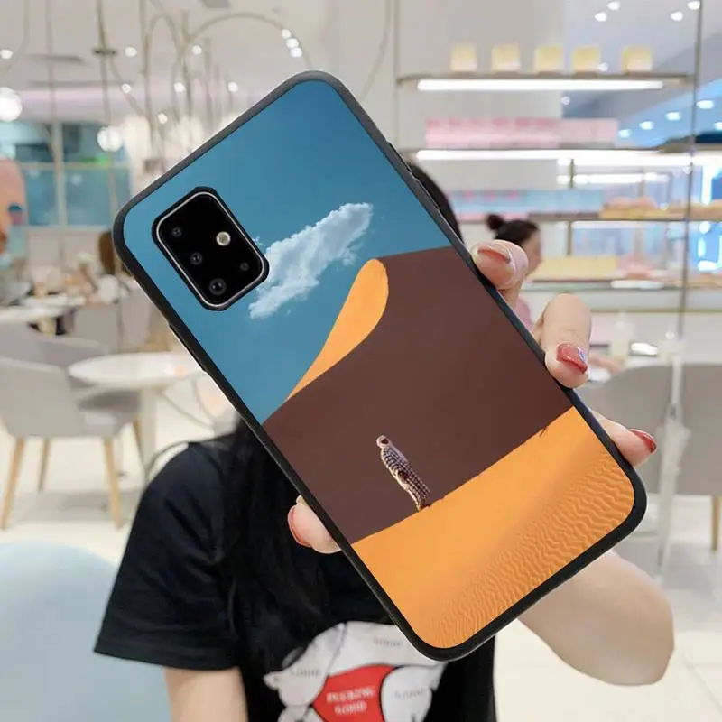 

desert landscape Phone Case For Samsung A10 A11 A20 A21 A30 A31 A40 A50 A70 A80 A91 S E Fundas Cover