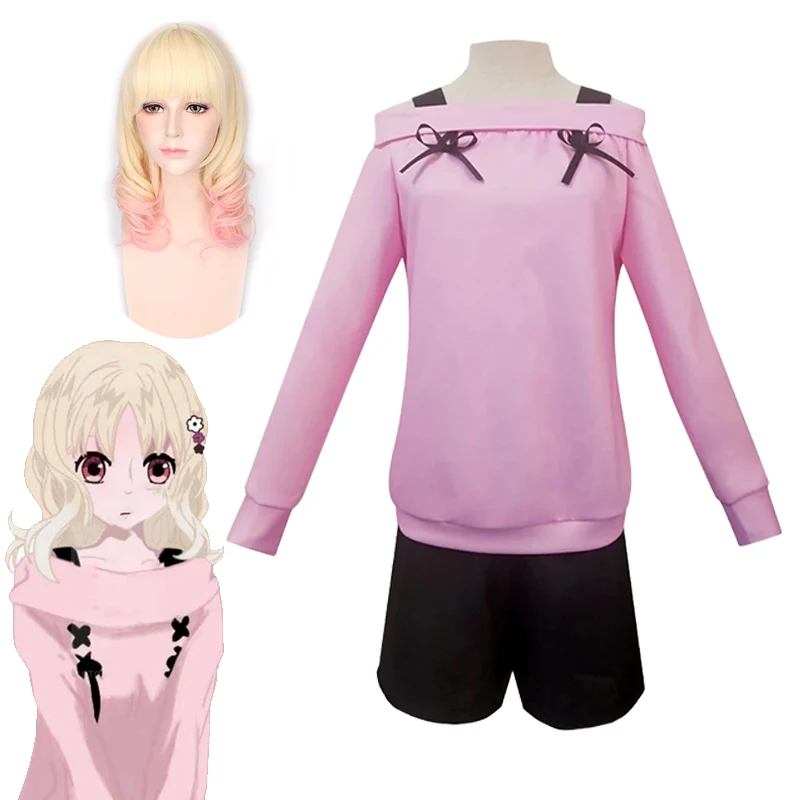 

Anime Diabolik Lovers Komori Yui Cosplay Costume Senderos Cos Uniforms Sweatshirt+Pant Halloween Carnival Party Cosplay Wig Sets