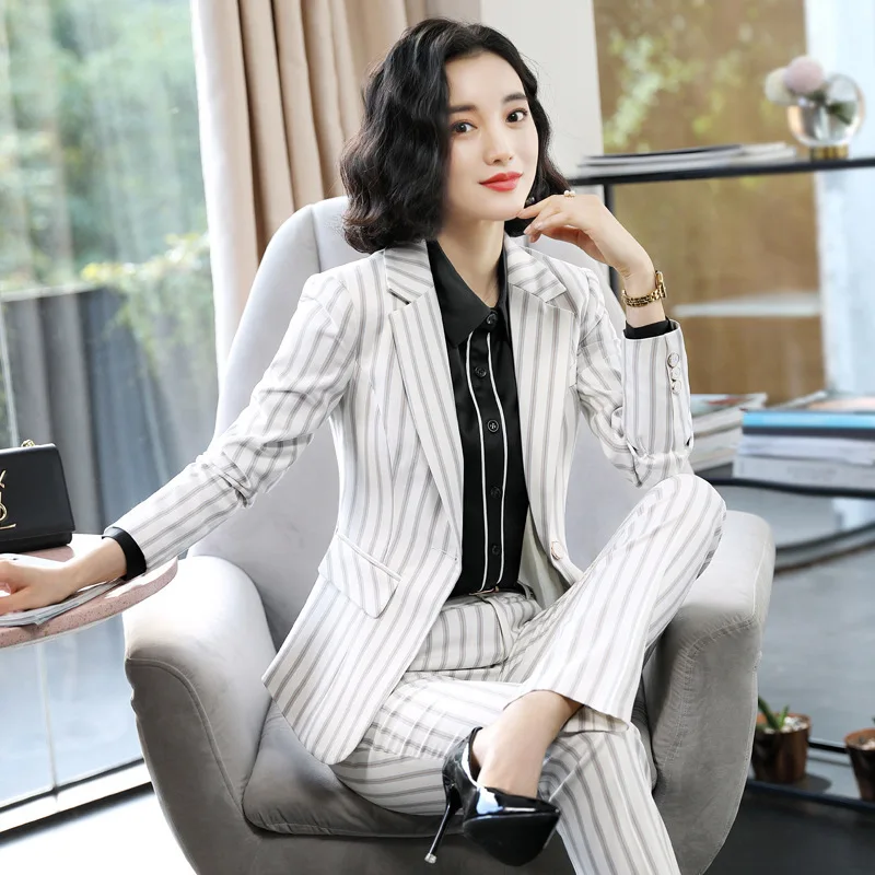 Новый модный осенний женский OL профессиональный темперамент одна застежка