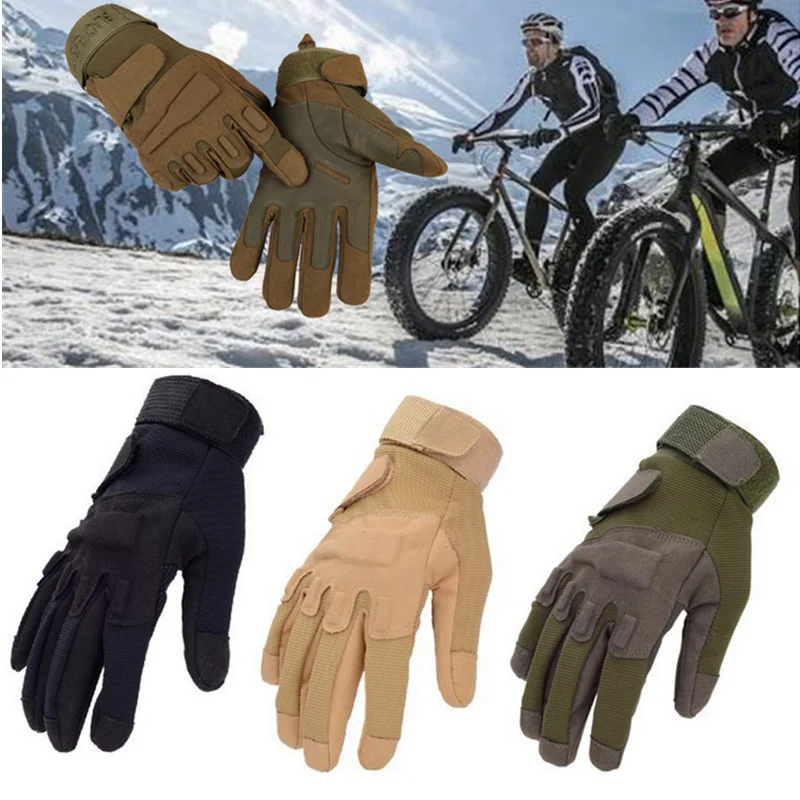 

Перчатки мужские тактические, военные армейские митенки с пальцами для езды на велосипеде, спорта, скалолазания, пейнтбола, стрельбы, охоты,...