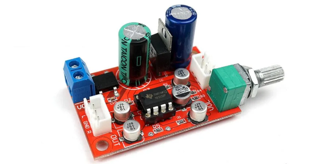 DC 12V 24V NE5532 усилитель предусилитель board OPAMP с регулятором громкости|Усилители
