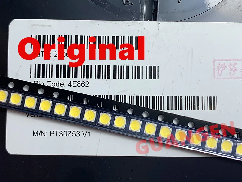 200 шт./лот оригинальная светодиодная подсветка высокая мощность 1 8 Вт 3030 6 в