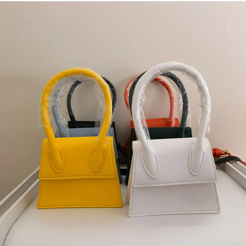 

Mini women's bag top handle handbag pink clutch fashion messenger bag buckle flap