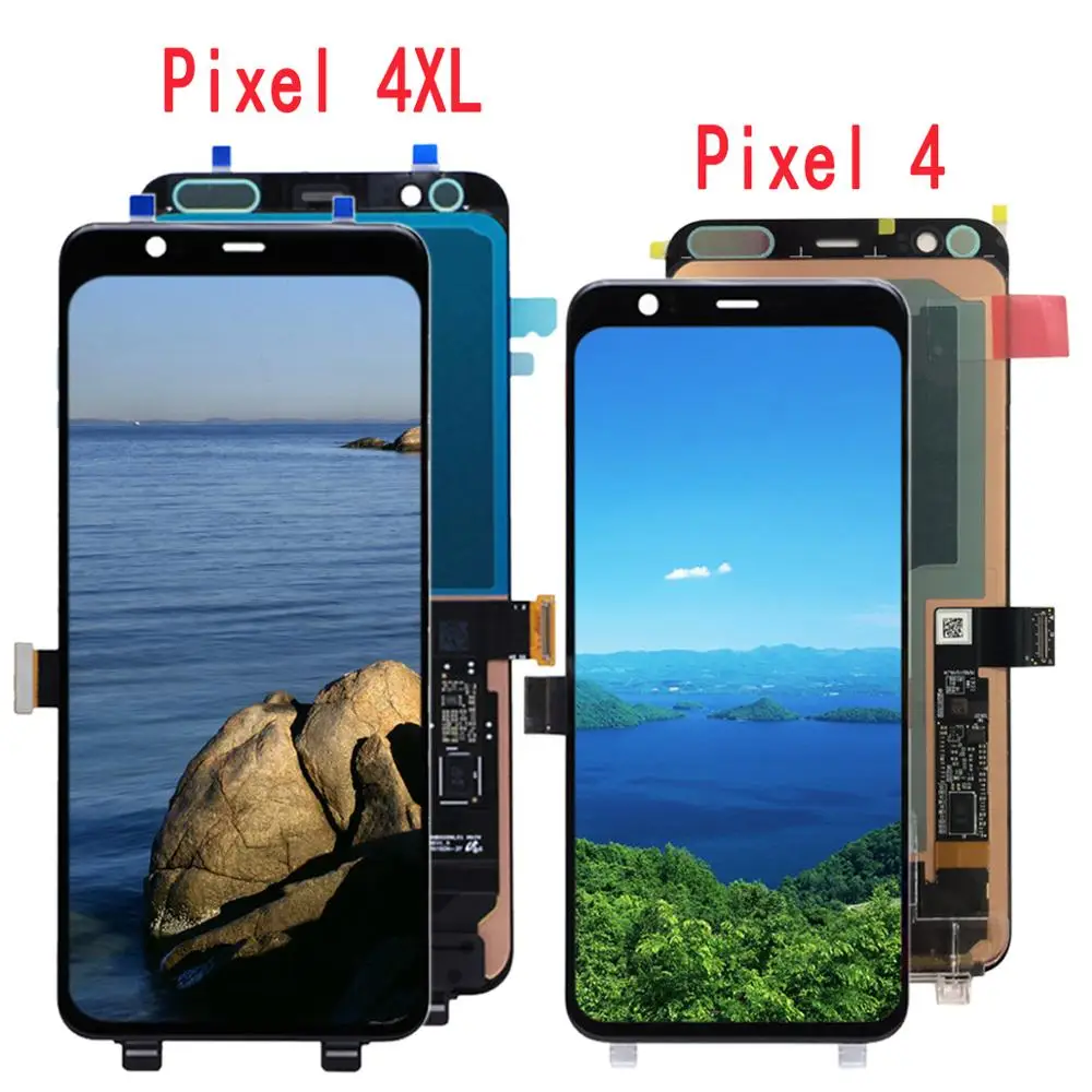 6 23 &quotAMOLED для Google Pixel 4 XL ЖК-дисплей кодирующий преобразователь сенсорного экрана
