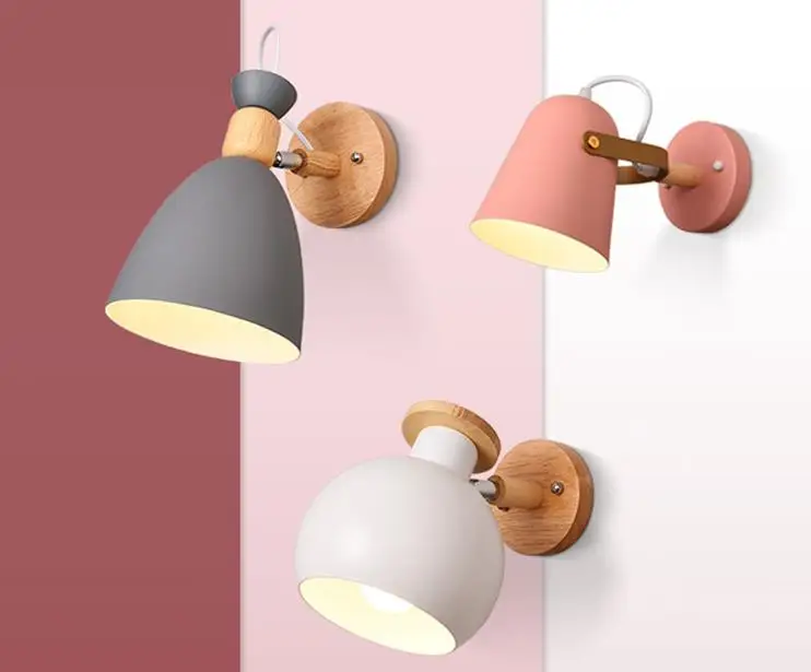 Макарон блеск Настенные светильники Современный простой современный креативный