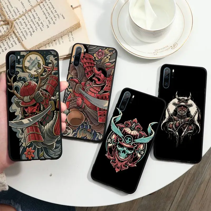 

Japanese samurai horror Phone Case For Huawei honor Mate P 10 20 30 40 i 9 8 pro x Lite smart 2019 nova 5t