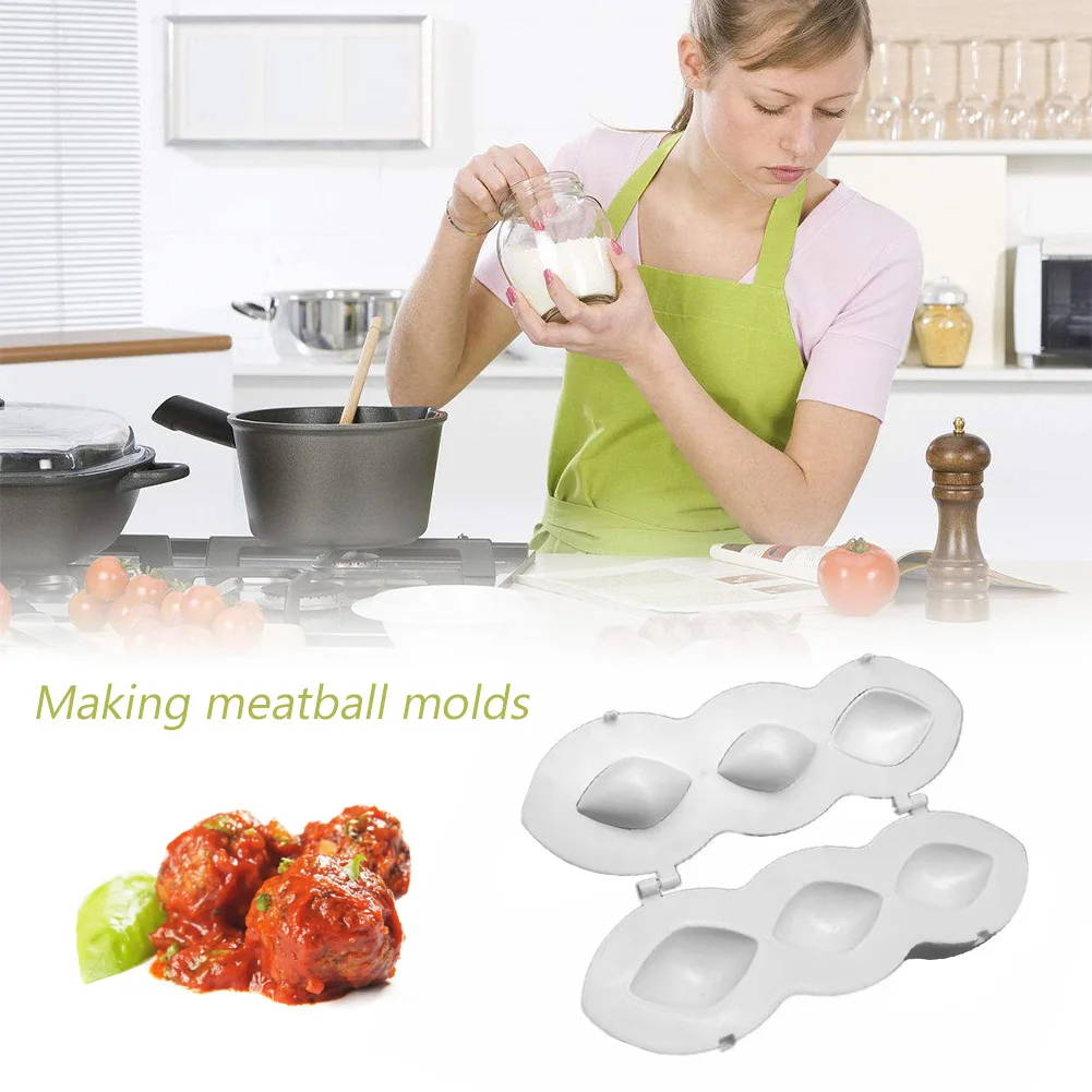 

Manual Meatball Maker Meatloaf Mold DIY Minced Meat Pie Processor Cake Desserts Mold Accessories Home Kitchen Tool