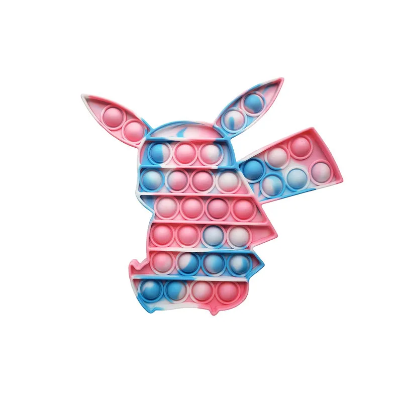 Pokemon Pikachu Pokemon PoppIt Anti estr&eacute;s empuje de aliviar Fidget para autismo juguetes sensoriales, juguete educativo-5