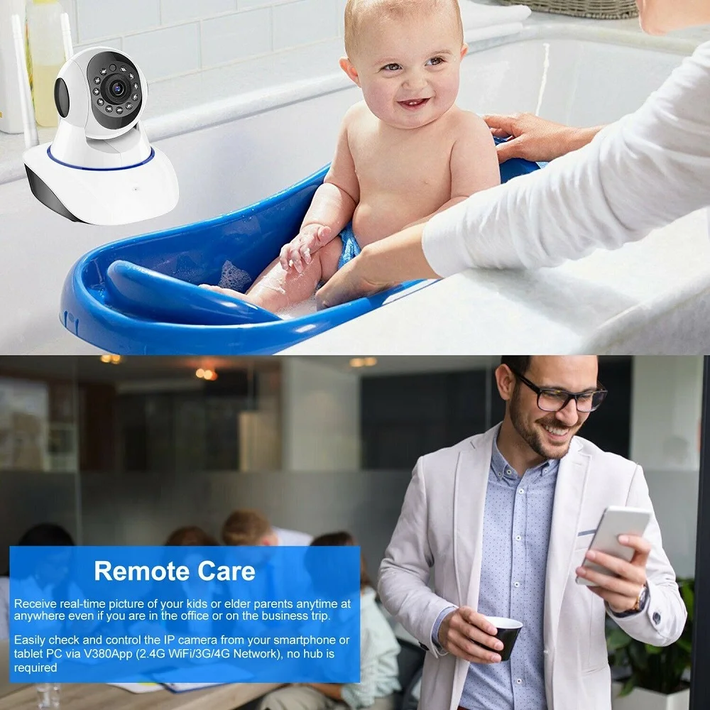 1080P HD камера видеонаблюдения Wifi камера Домашняя безопасность ip-камера беспроводная сеть видеонаблюдение Wi-Fi ночное видение