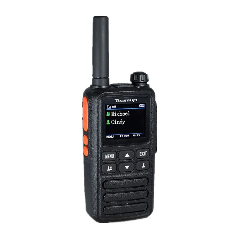 

4G Network SIM card WCDMA walkie talkie GSM Two-way Radio Teamup TN838